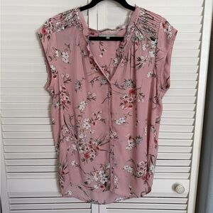 Daniel Rainn Pink Floral Blouse